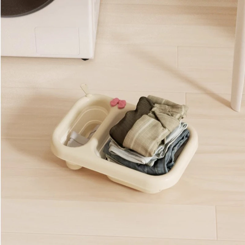 Baby Products Eco Friendly - อ่างล้างหน้าพับได้สำหรับเด็กสามารถแขวนได้อ่างล้างมือขนาดเล็กที่ใช้ในครัวเรือนผลิตภัณฑ์ห้องน้ำพกพาขนาดเล็กที่เก็บของ