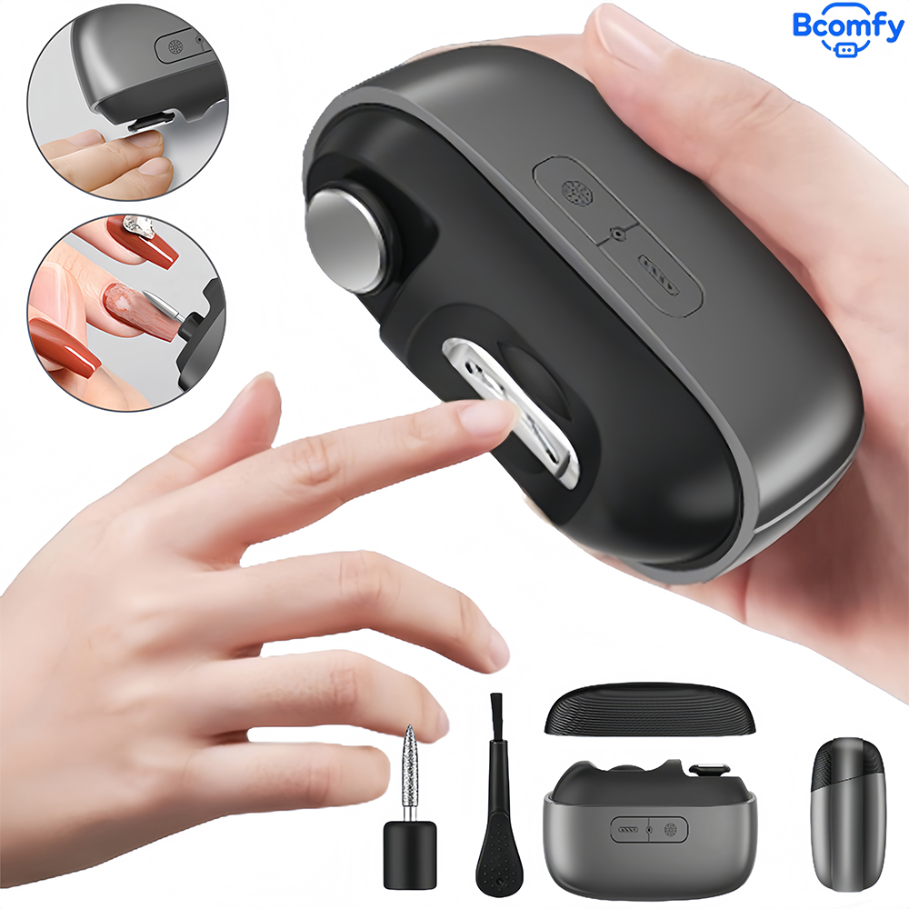 Baby Nail Trimmer Electric - เครื่องตัดเล็บไฟฟ้าพร้อมไฟส่องสว่าง เครื่องตัดเล็บอัตโนมัติแบบพกพา สำหรับผู้ใหญ่และเด็ก เครื่องขัดเล็บ เครื่องเจียรเล็บ