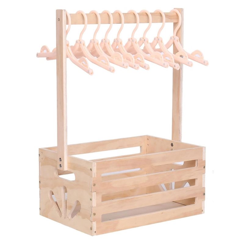 Baby Products Gift Baskets - ตะกร้าของขวัญสำหรับเด็กอ่อนทำจากไม้พร้อมหูหิ้ว ตะกร้าเก็บของในตู้เสื้อผ้า ตะกร้าใส่ของใช้เด็กอ่อน
