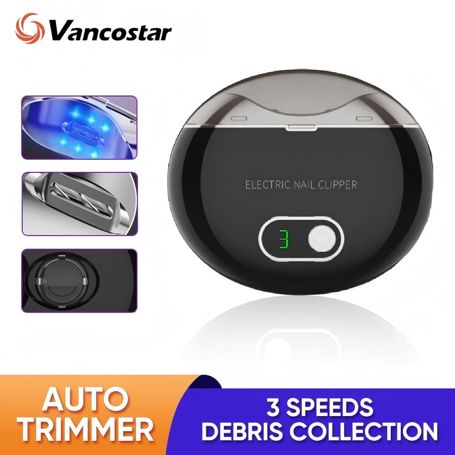 Baby Nail Trimmer Electric - กรรไกรตัดเล็บไฟฟ้า 3 ความเร็วสําหรับทารกทุกวัยเก็บของขวัญเดินทางปลอดภัย 1 ชิ้นชาร์จอัตโนมัติเล็บ T