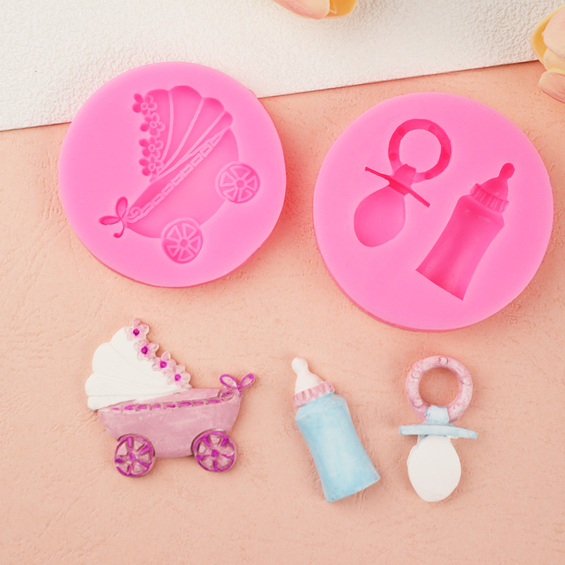 Baby Products Eco Friendly - แม่พิมพ์ซิลิโคนสำหรับผลิตภัณฑ์เด็ก รถเข็นเด็ก ขวดนม รองเท้า เสื้อผ้า อบขนม