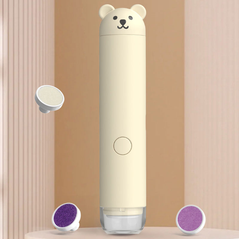 Baby Nail Trimmer Electric - เครื่องบดเล็บไฟฟ้าหมีน้อย, น้ำยาล้างเล็บไฟฟ้าสำหรับทารก, ป้องกันรอยขีดข่วน, กรรไกรตัดเล็บแบบพกพา, ตัดแต่งเล็บ