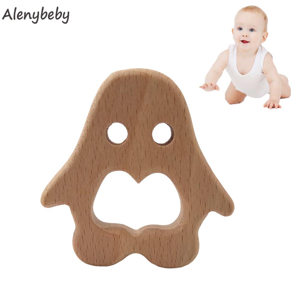 Baby Products Eco Friendly - Organic Baby Teether ผลิตภัณฑ์ Beech ไม้เพนกวิน