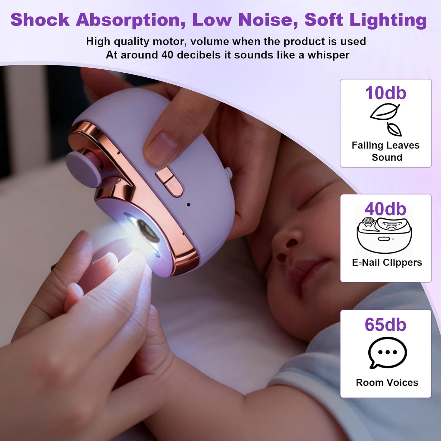 เครื่องตัดเล็บไฟฟ้าพร้อมไฟในตั - Baby Nail Trimmer Electric บทวิจารณ์และราคา