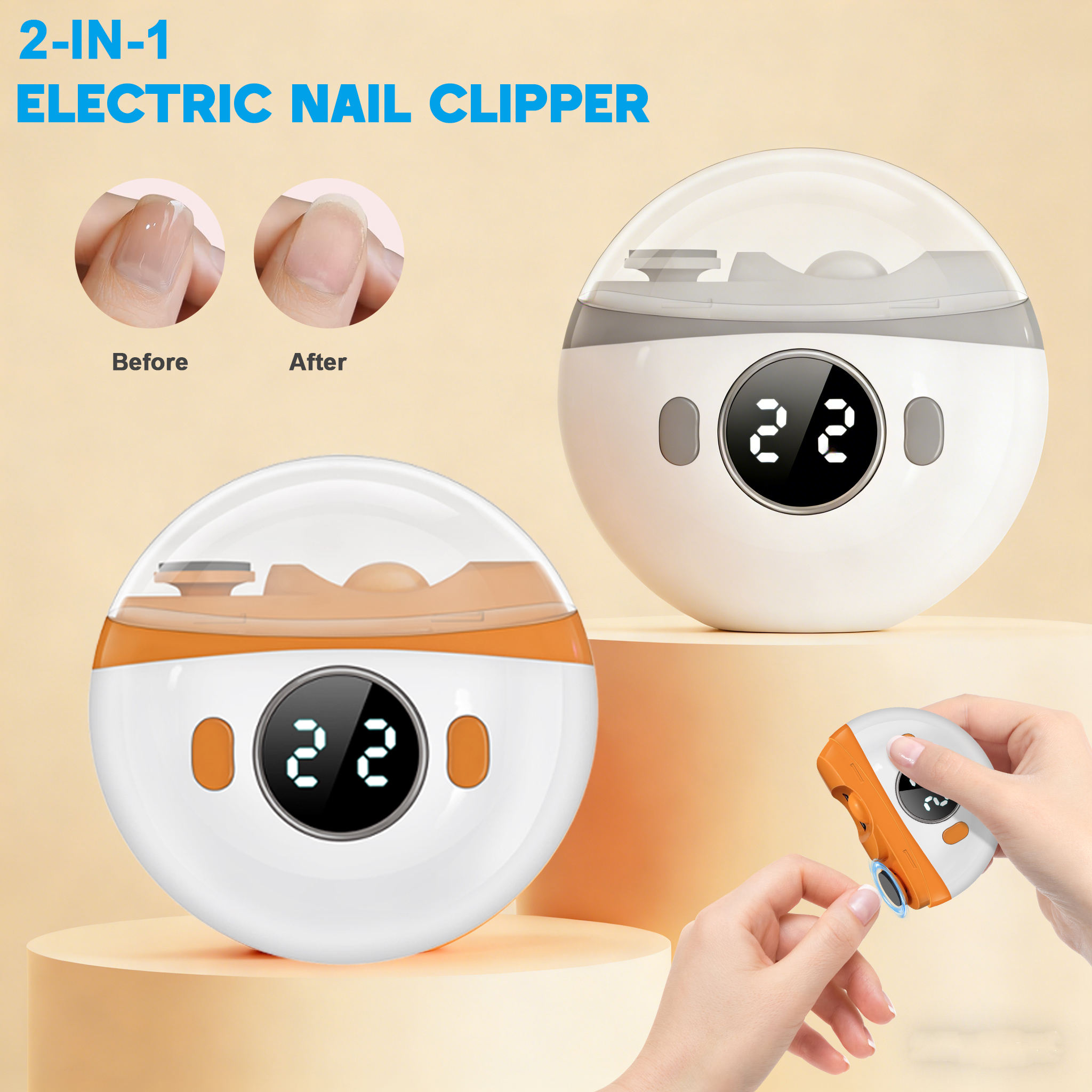 เครื่องตัดเล็บไฟฟ้า 2 in 1 พร้ - Baby Nail Trimmer Electric บทวิจารณ์และราคา